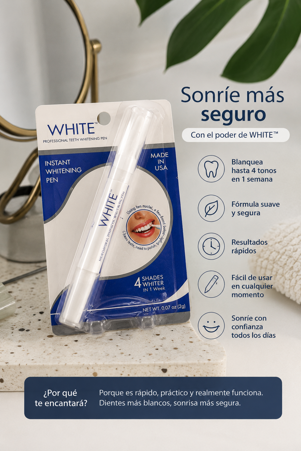 Gel Blanqueador Dental:¡Sonríe con confianza todos los días!