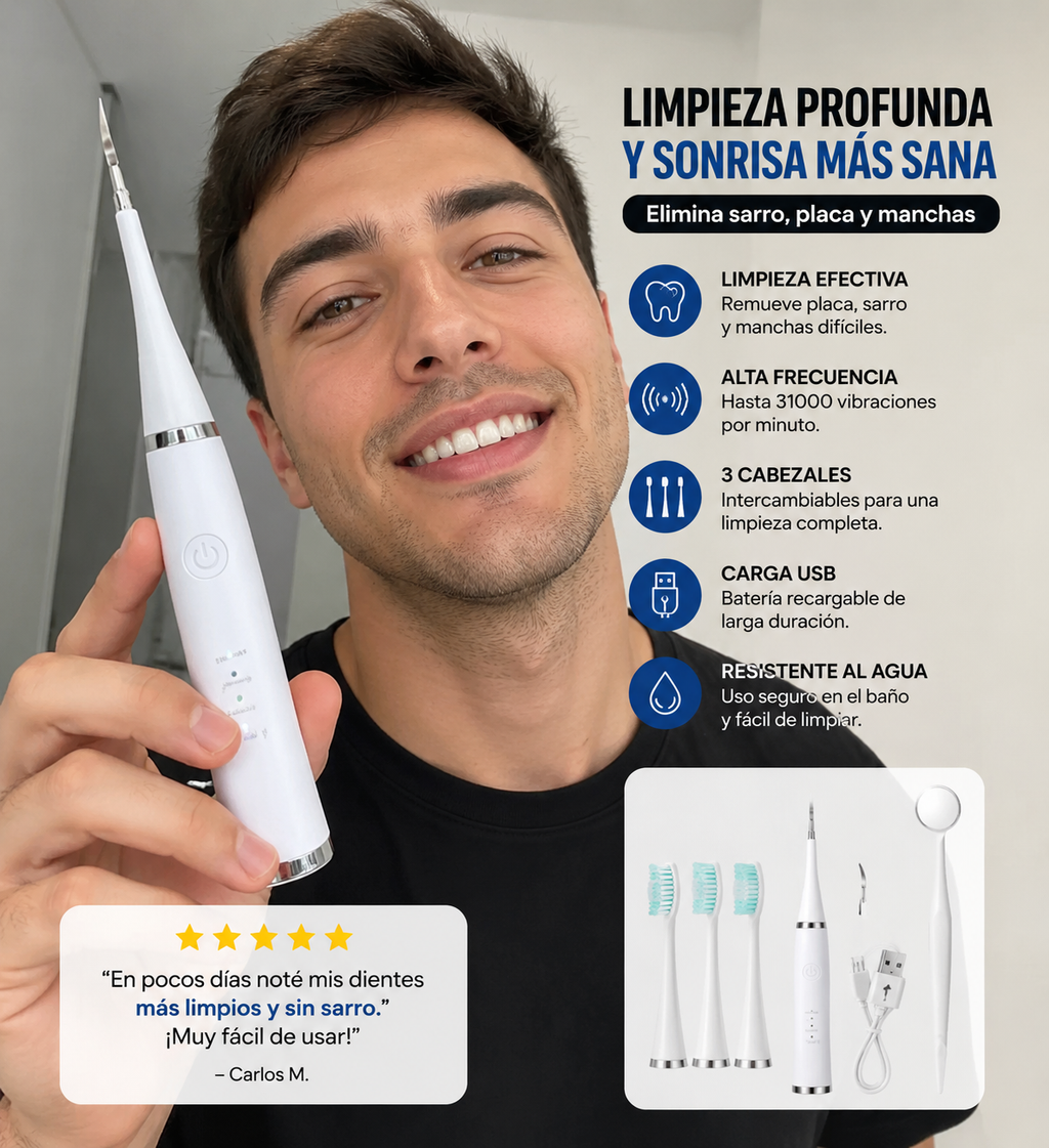 Limpiador Dental Quita Sarro Bucal -